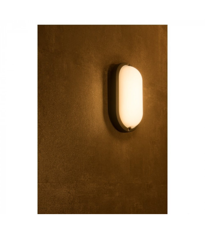 Wall And Ceiling Light, Oval, Anthracite, 3000K, Ip44
