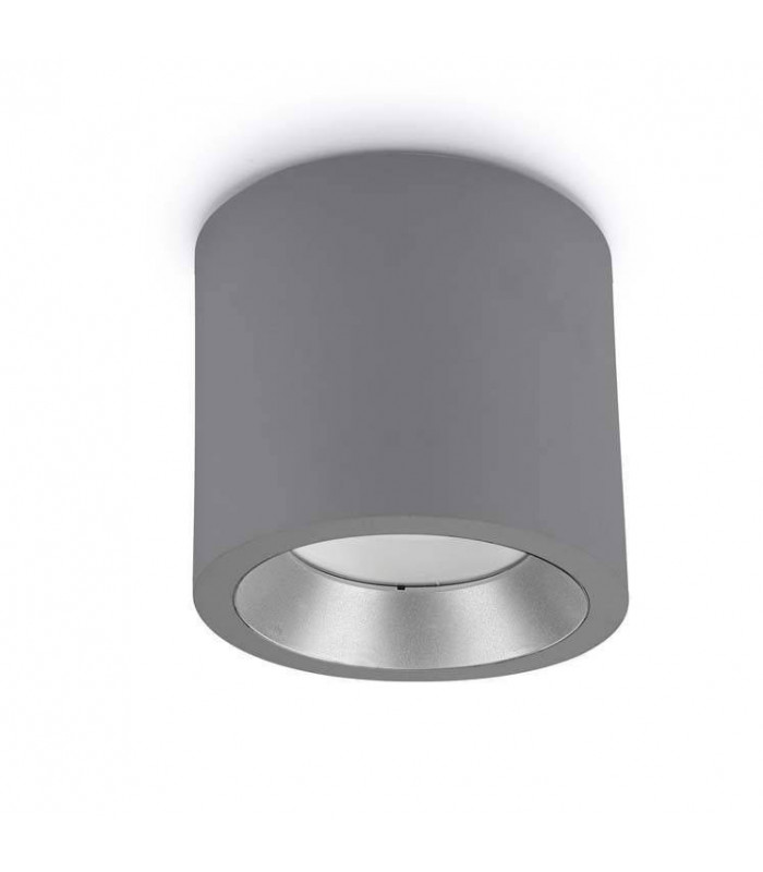 LED Large Outdoor Surface Mounted Spotlight Grey IP65