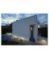 1 Light Square Wall Light, Silver-Grey, E27, IP44