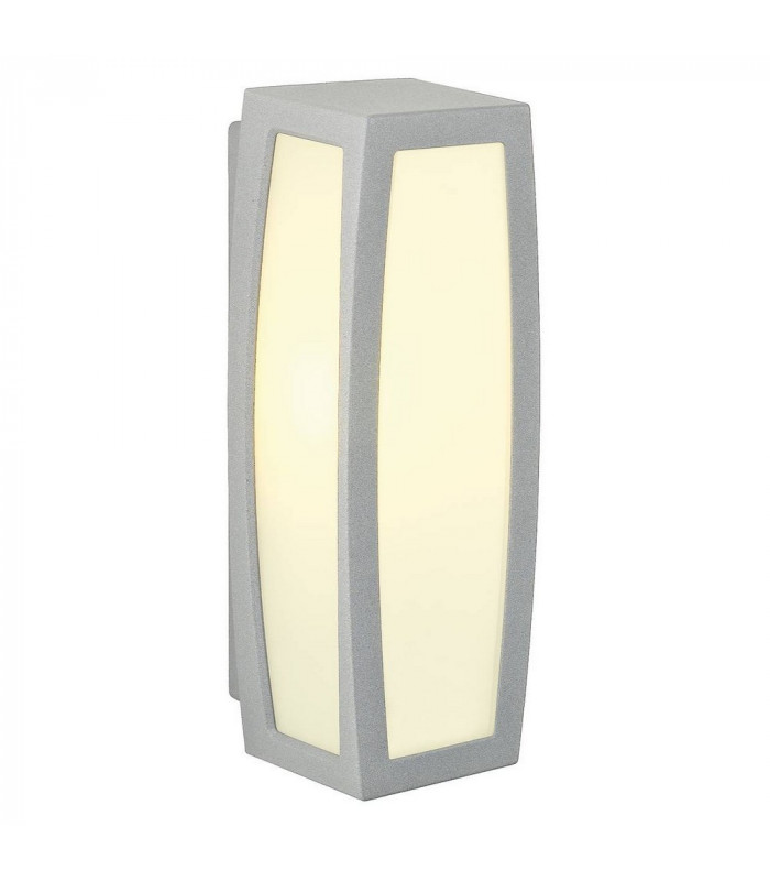 1 Light Wall And Ceiling Light, Silver-Grey, E27, IP54