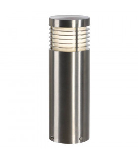 1 Light Vap Slim 30 Bollard Light, Stainless Steel Brushed, E27, IP44