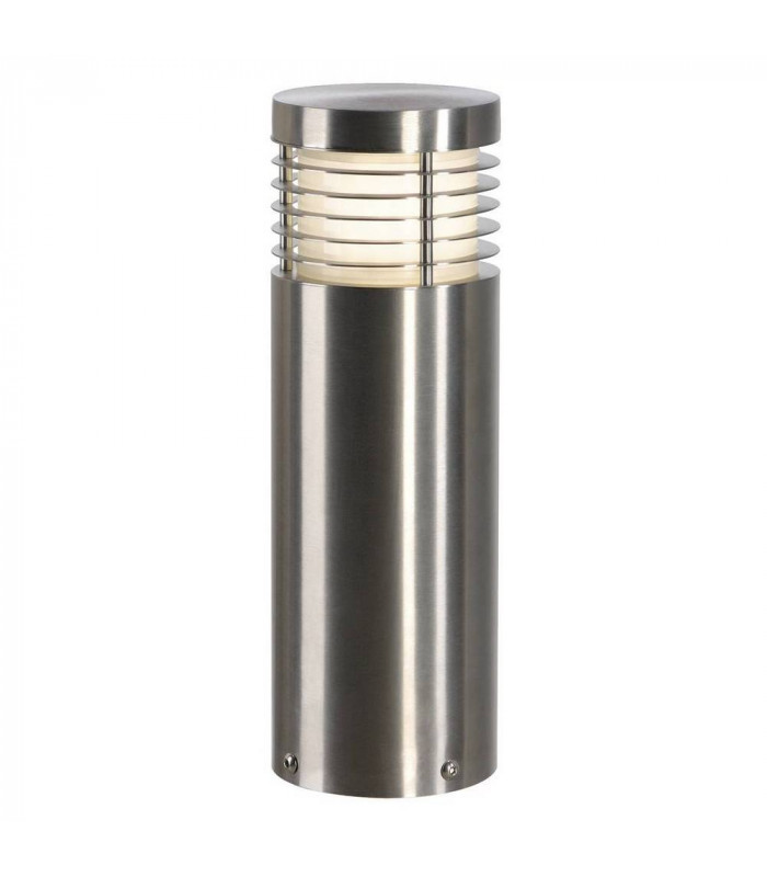 1 Light Vap Slim 30 Bollard Light, Stainless Steel Brushed, E27, IP44
