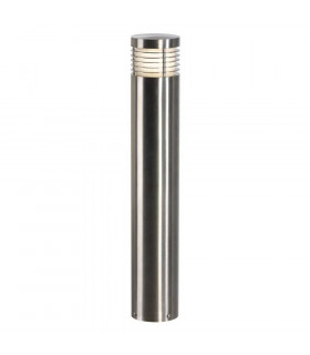 1 Light Vap Slim 60 Bollard Light, Stainless Steel Brushed, E27, IP44