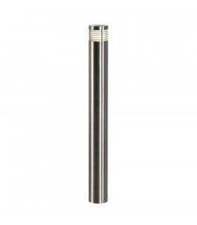 1 Light Vap Slim 90 Bollard Light, Stainless Steel Brushed, E27, IP44
