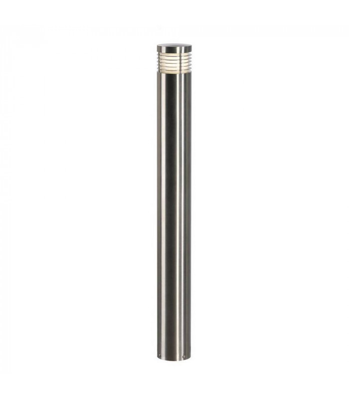 1 Light Vap Slim 90 Bollard Light, Stainless Steel Brushed, E27, IP44