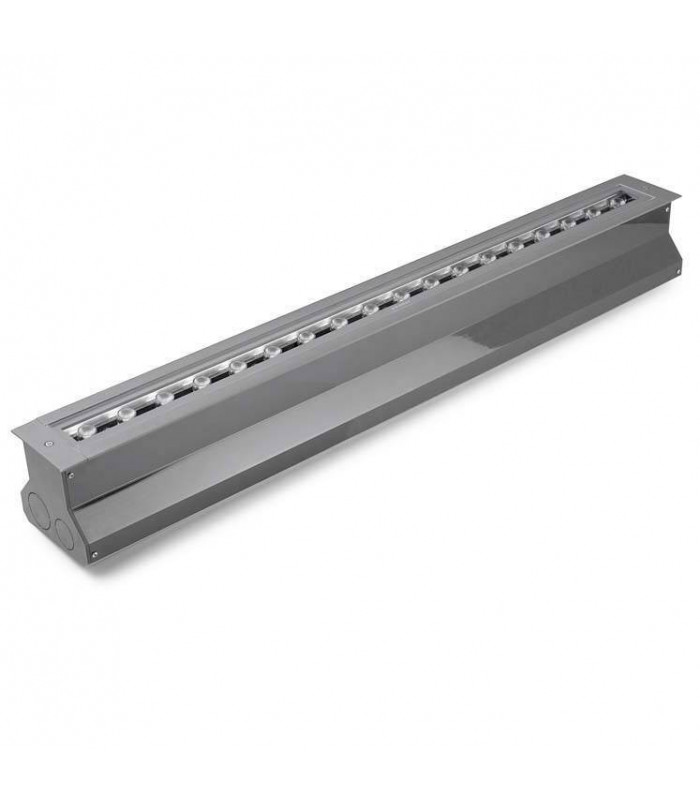 LED Outdoor Wall Washer Light Grey IP67  - Warm White