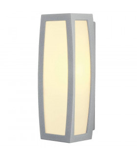 1 Light Wall And Ceiling Light, Silver-Grey, E27, With Motion Sensor, IP54