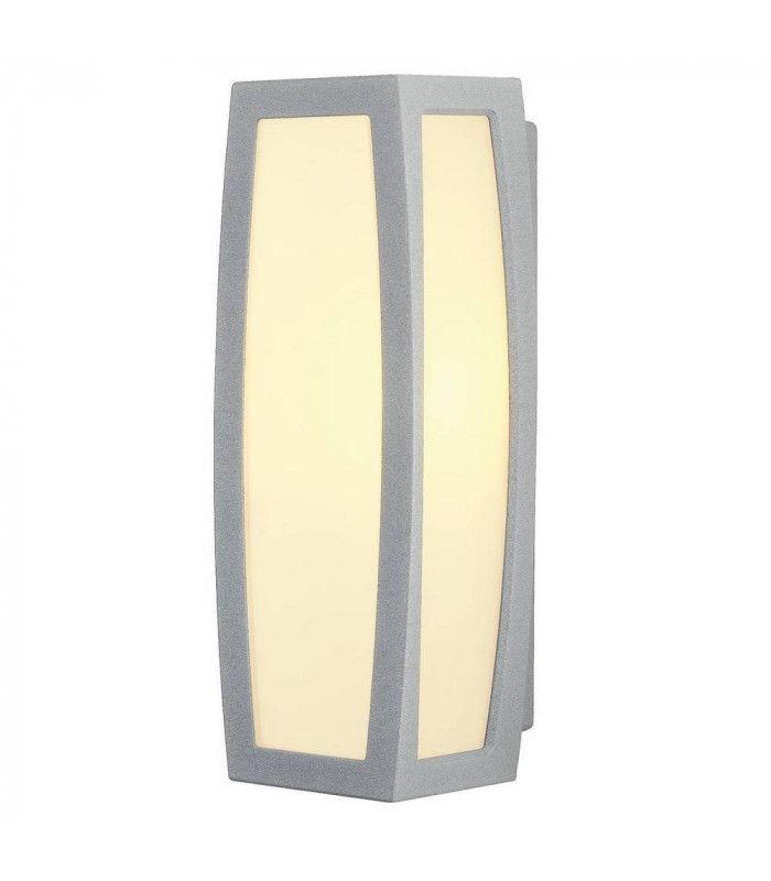 1 Light Wall And Ceiling Light, Silver-Grey, E27, With Motion Sensor, IP54