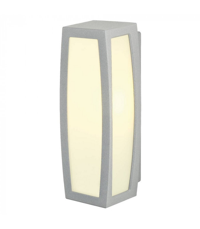 1 Light Wall And Ceiling Light, Silver-Grey, E27, With Motion Sensor, IP54