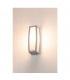 1 Light Wall And Ceiling Light, Silver-Grey, E27, With Motion Sensor, IP54