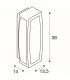 1 Light Wall And Ceiling Light, Anthracite, E27, With Motion Sensor, IP54
