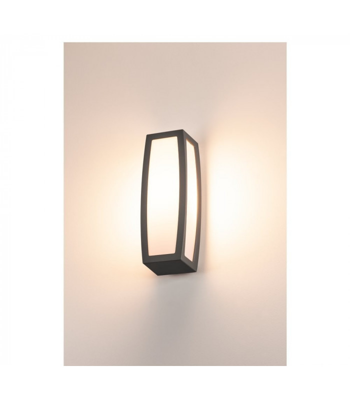 1 Light Wall And Ceiling Light, Anthracite, E27, With Motion Sensor, IP54