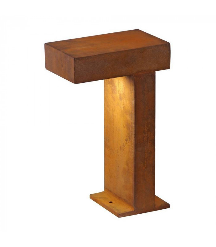 1 Light Rusty Pathlight, Rusted Iron, Gx53, IP44