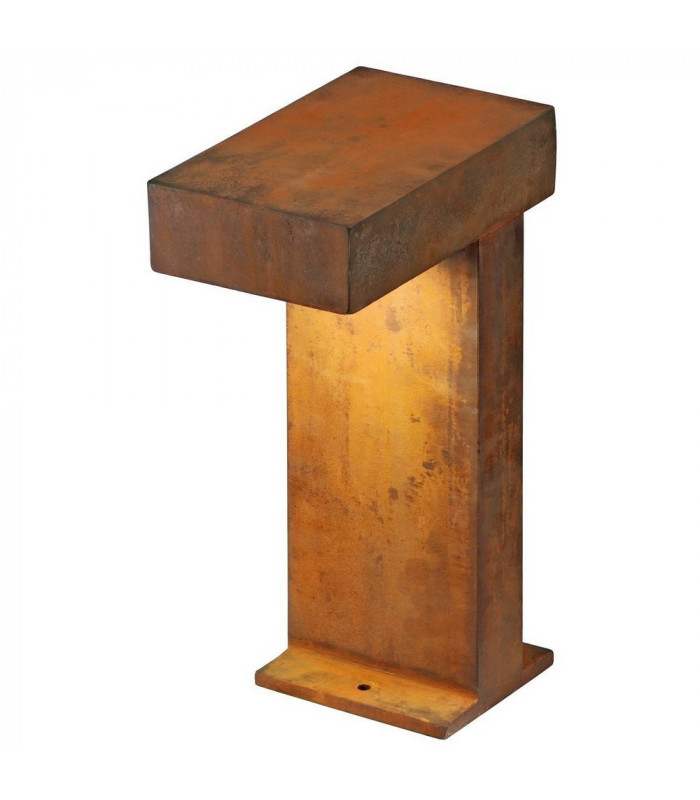 1 Light Rusty Pathlight, Rusted Iron, Gx53, IP44