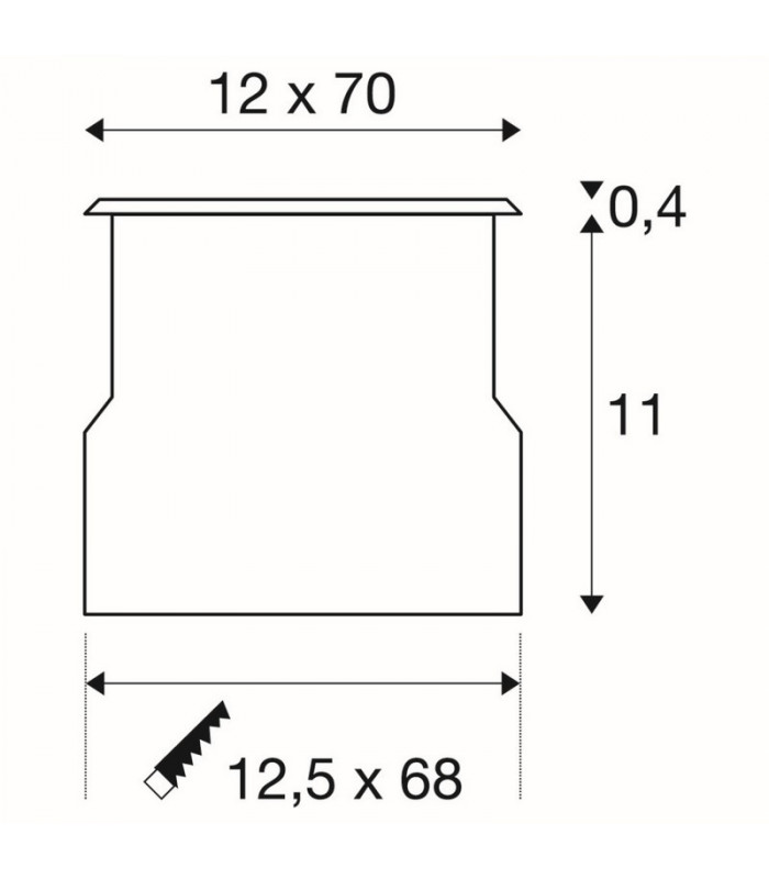 1 Light Ground Light Profile, Stainless Steel 316, Energy Saver, 14W, Ip67