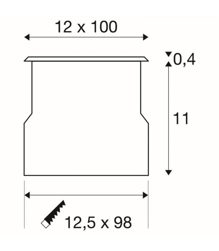 1 Light Ground Light Profile, Stainless Steel 316, Energy Saver, 23W, Ip67