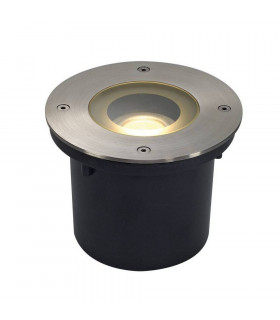 LED Ground Light Fitting, Round, Stainless Steel 316, IP67