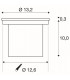 LED Ground Light Fitting, Round, Stainless Steel 316, IP67