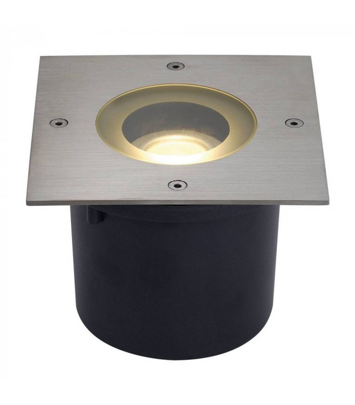Ground Light Fitting, Square, Stainl Steel 316, Includes 7.7W Led, IP67