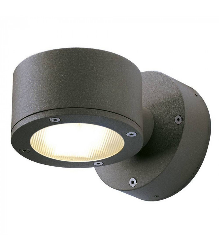 1 Light Wall Light, Anthracite, Gx53 Energy Saver, Ip44
