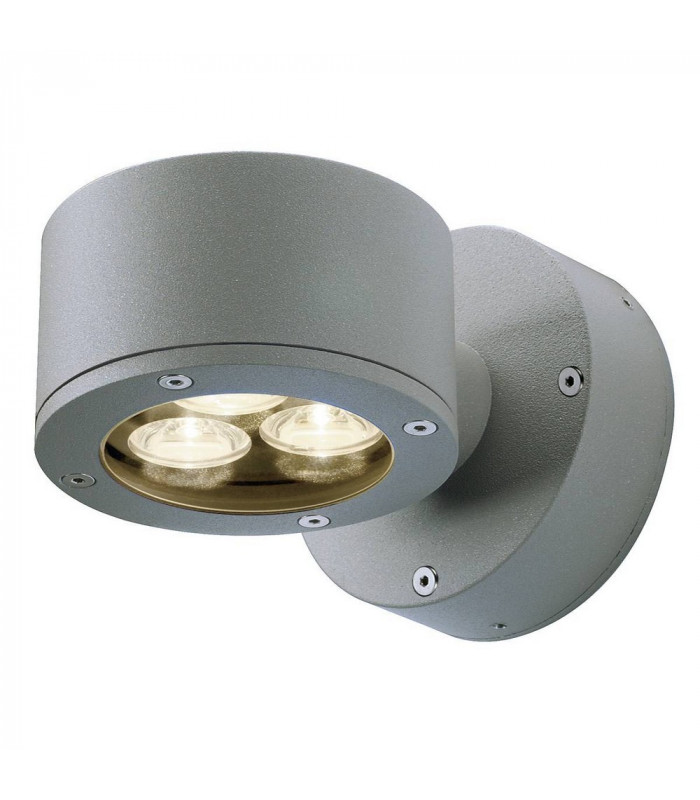 1 Light Wall Light, Anthracite, Gx53 Energy Saver, Ip44