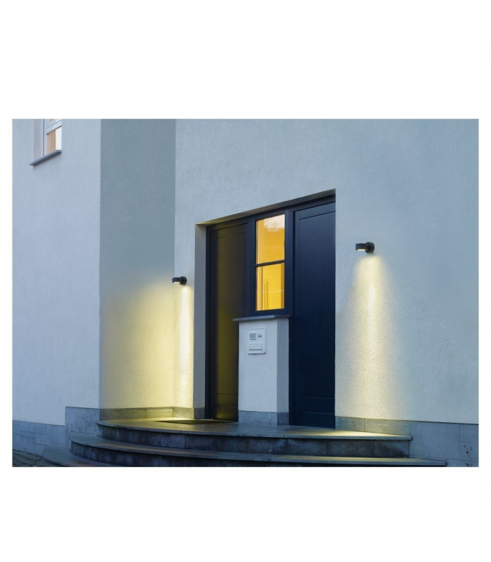 1 Light Wall Light, Anthracite, Gx53 Energy Saver, Ip44