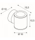 2 Light Wall Light, Anthracite, 2Xgx53, Ip44