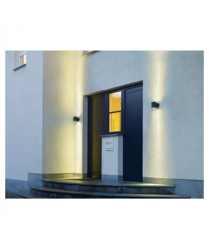 2 Light Wall Light, Anthracite, 2Xgx53, Ip44