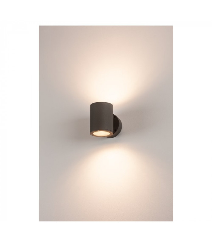 2 Light Wall Light, Anthracite, 2Xgx53, Ip44