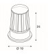 1 Light Floor Light, Anthracite, E27, Ip54