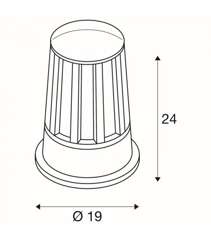 1 Light Floor Light, Anthracite, E27, Ip54