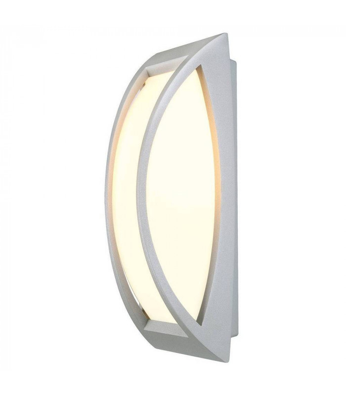 1 Light Wall And Ceiling Light, Silver-Grey, E27 Energy Saver, Ip54