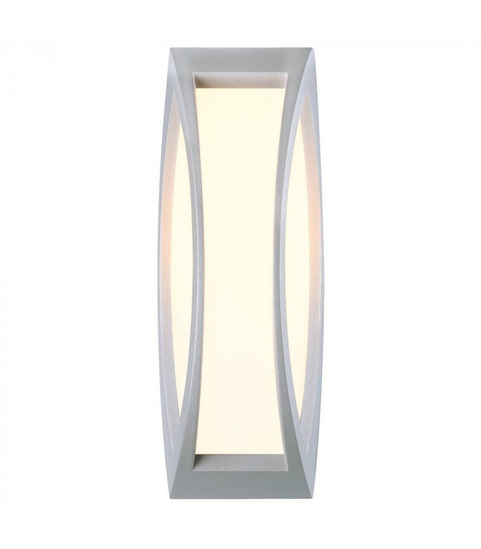 1 Light Wall And Ceiling Light, Silver-Grey, E27 Energy Saver, Ip54