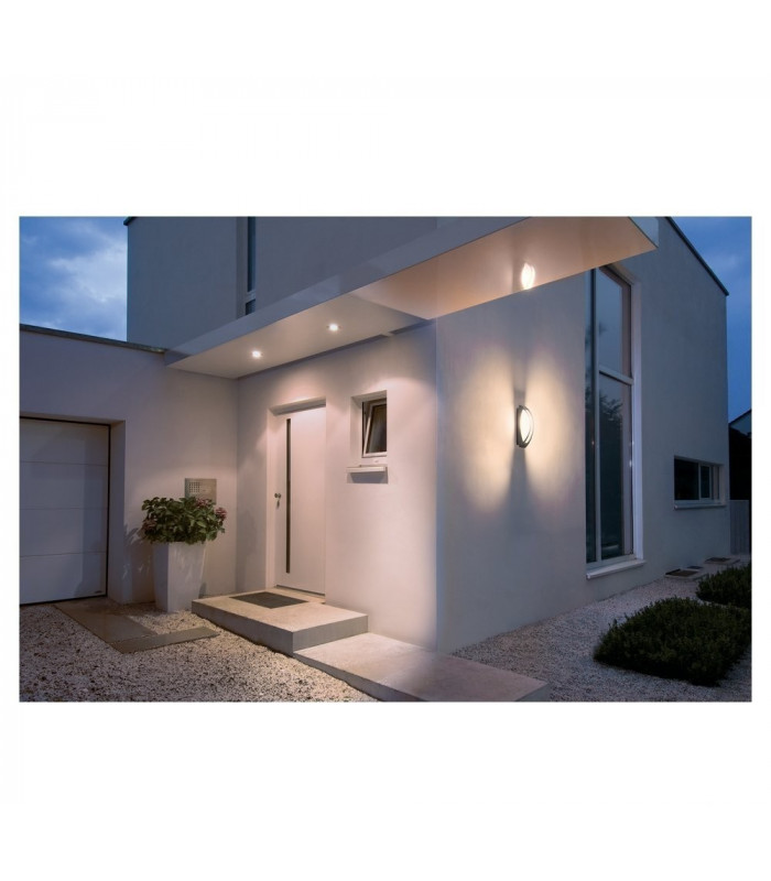 1 Light Wall And Ceiling Light, Anthracite, E27 Energy Saver, Ip54