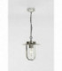 1 Light Outdoor Ceiling Pendant Light Polished Nickel IP44, E27