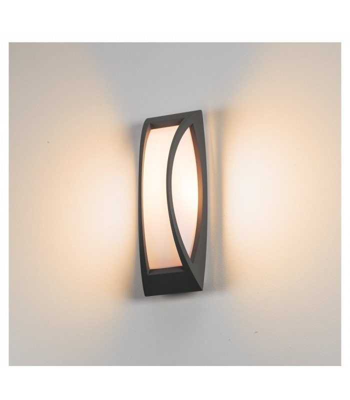 1 Light Wall And Ceiling Light, Anthracite, E27 Energy Saver, Ip54