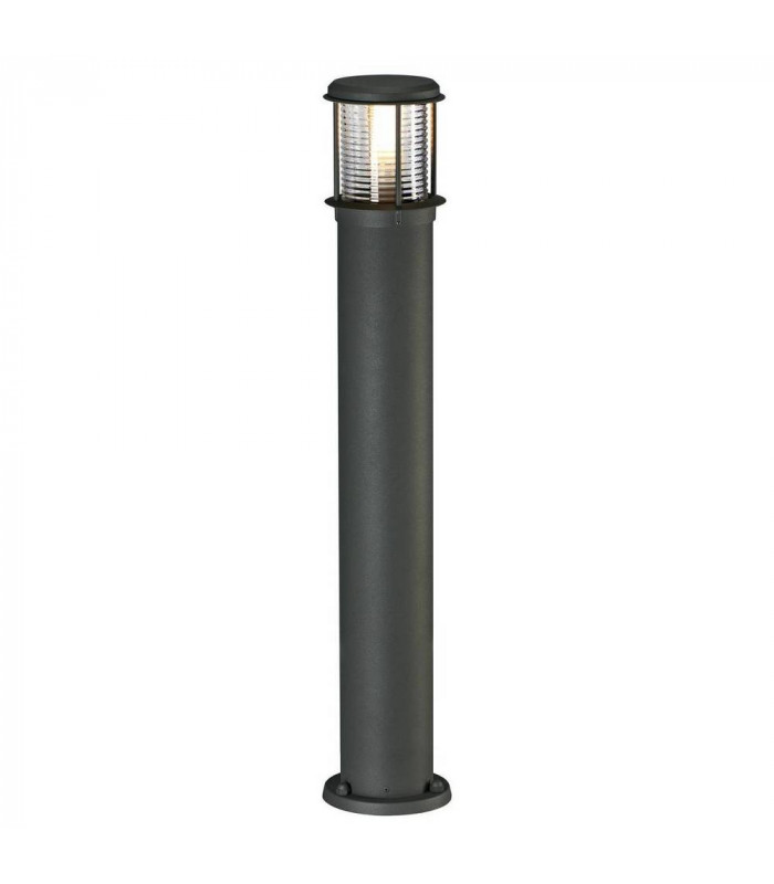 1 Light Otos Glass Bollard Light, Anthracite, E27 Energy Saver, Ip43