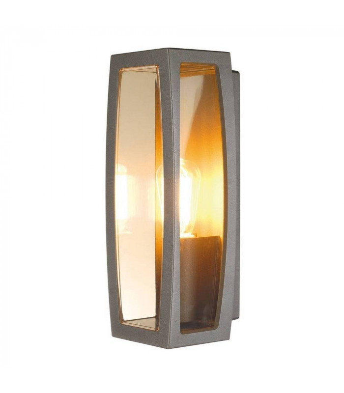 1 Light Wall Light, Anthracite, E27, Ip54