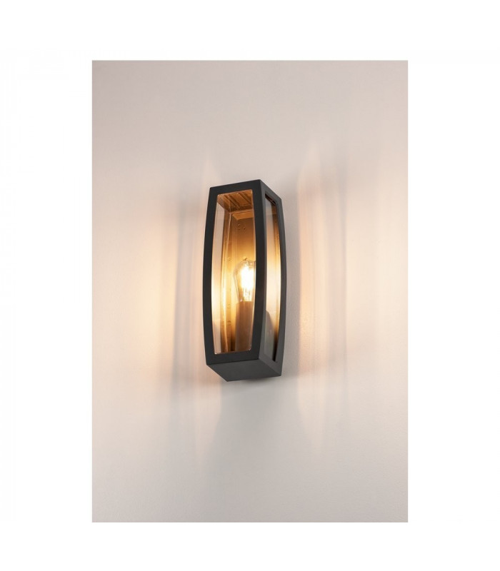 1 Light Wall Light, Anthracite, E27, Ip54