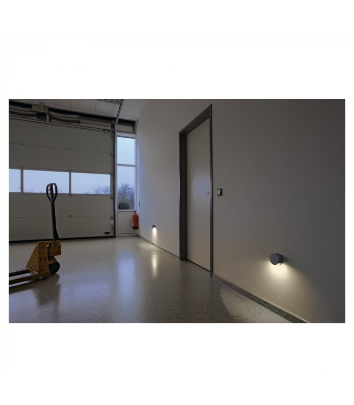Wall Light, Silver-Grey, 3.3W Led, 3000K, Ip44