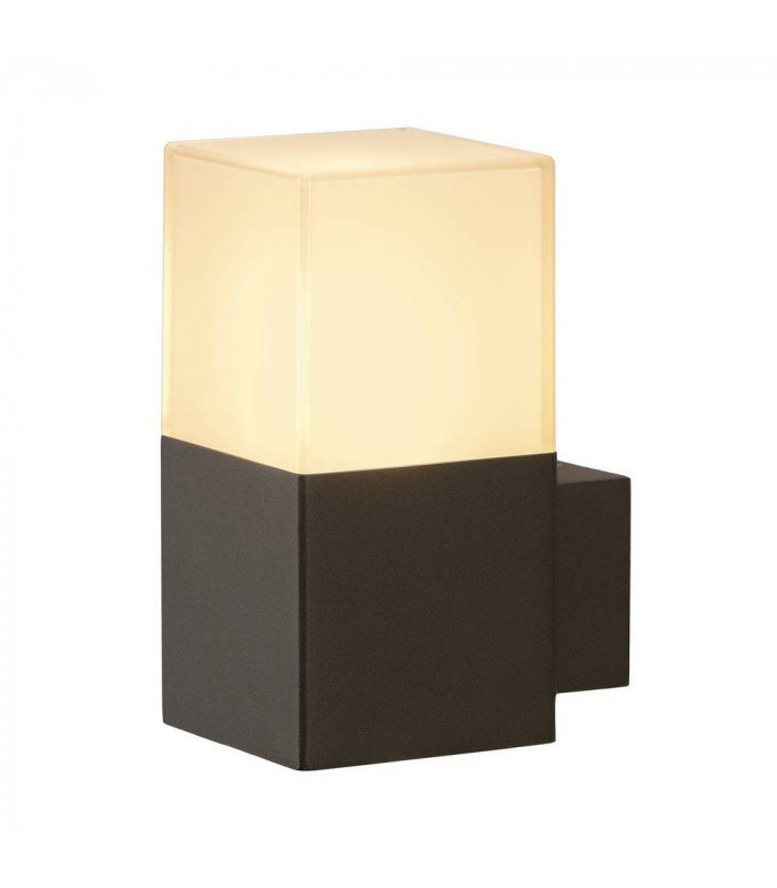 1 Light Wall Light, Anthracite, White, E27 Energy Saver, Ip44