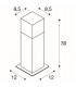 1 Light Grafit Sl 30 Bollard Light, Anthracite, White, E27 Energy Saver, Ip44