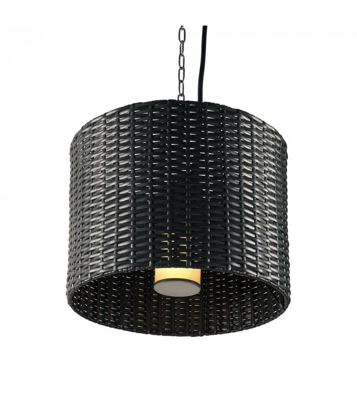 1 Light Outdoor Pendant, Round, Anthracite, H 38.5, 30.5 cm, IP44, E27