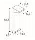 Floor Stand, Anthracite, 48 Led, Neutral White, 4000K, IP44
