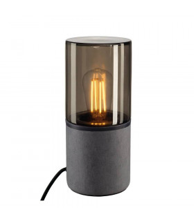1 Light Table Lamp, Round, E27, Includes Switch, Connection Lead And Plug, IP44