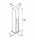 Led 75 Bollard, 75 cm, Stone-Grey, 6W Cob Led, Ip44
