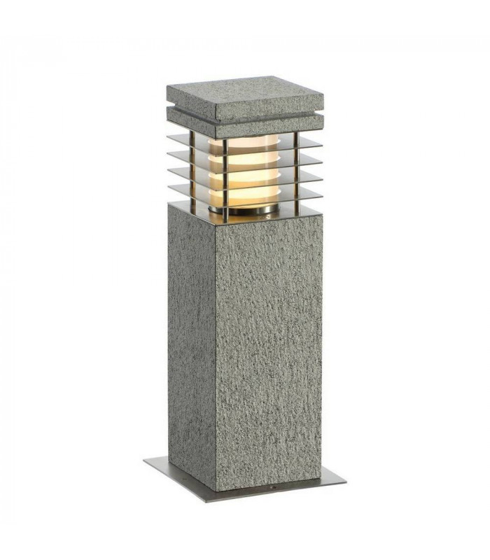 1 Light Arrock Granite 40 Bollard Light, Granite, Salt & Pepper, E27, Ip44