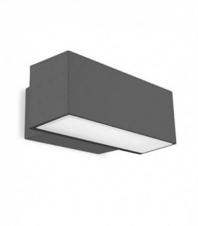 LED Outdoor Large Wall Light Grey IP65