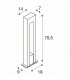 1 Light Arrock Arc Gu10, Granite, Salt & Pepper, Gu10, Ip44