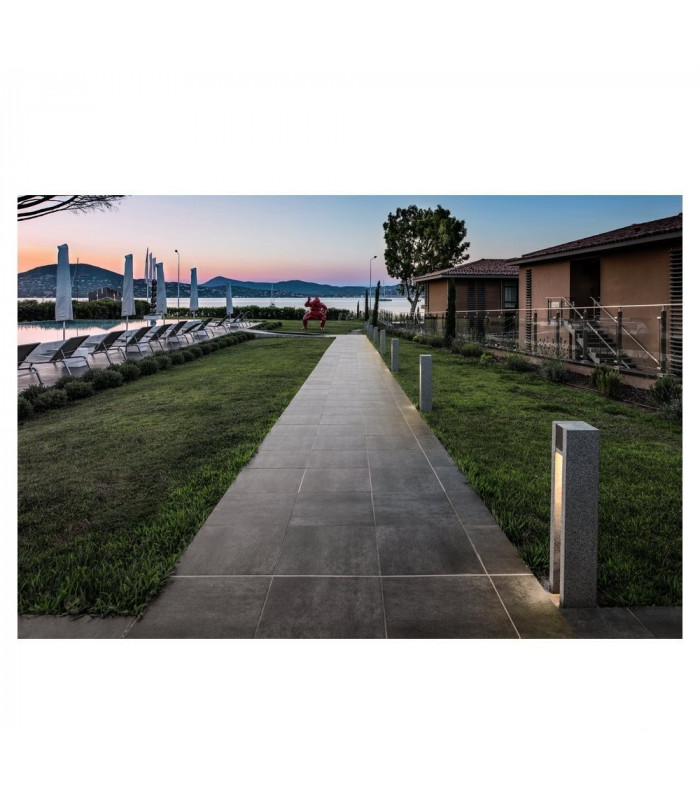 1 Light Square, Granite, Salt & Pepper, Gu10 Led, Ip44